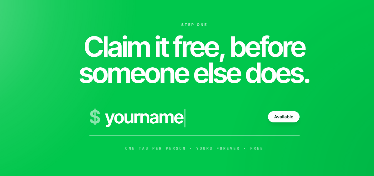 Claim your tag free before someone else does